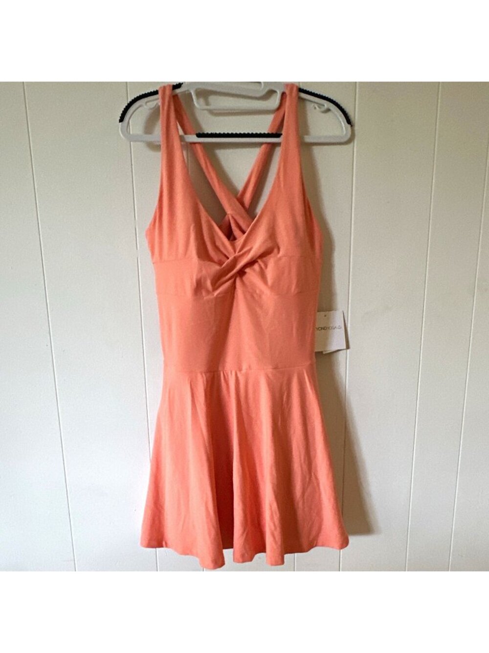Beyond Yoga Women’s Coral Tennis Dress Polyester Blend, Regular Size L